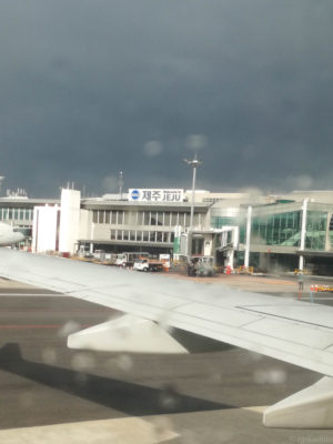 チェジュ島の空港の写真